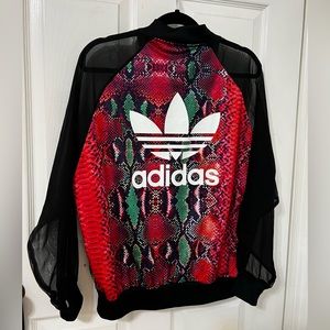 Adidas jacket with mesh sleeves